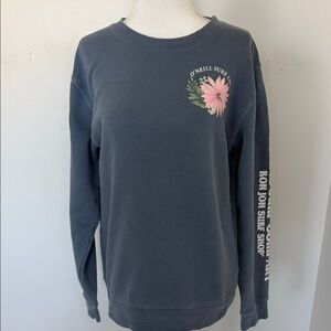 O'Neill RON JON women’s  Floral Graphic Crewneck Sweatshirt size Xs